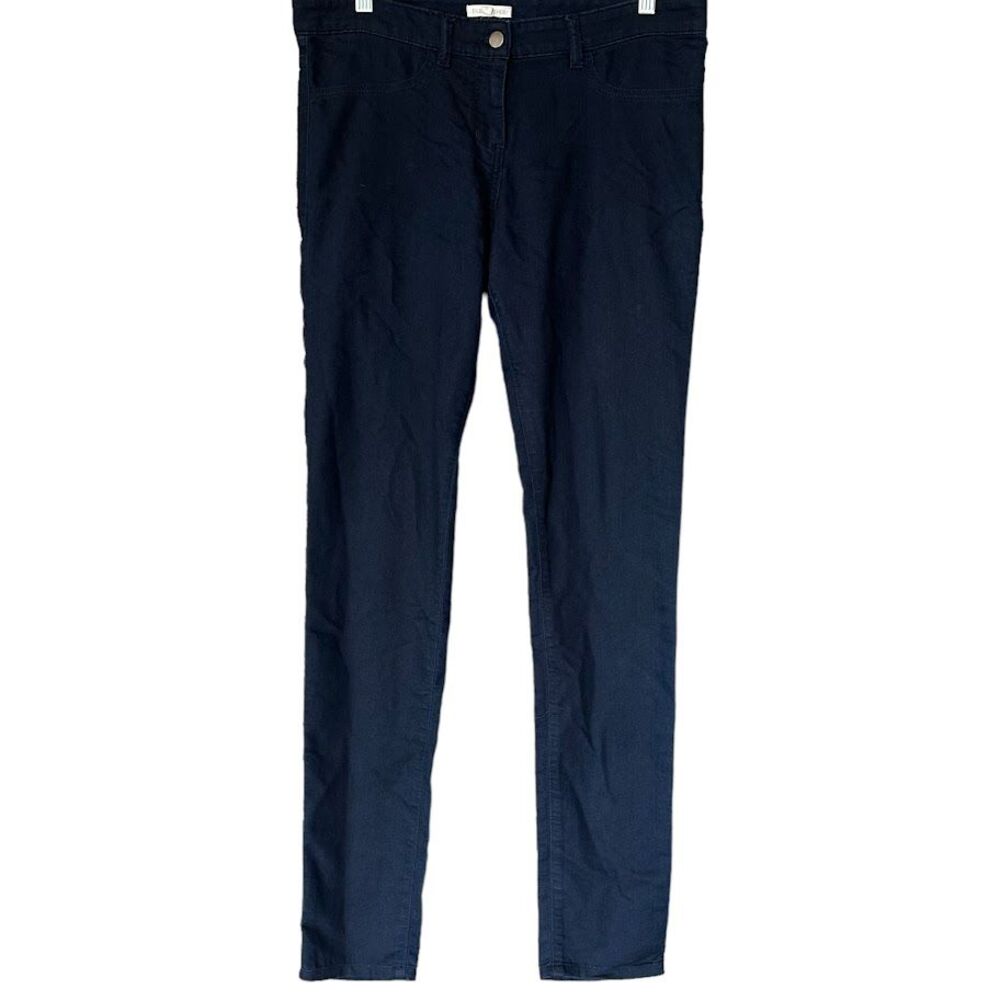Eileen Fisher Dark Wash Lightweight Denim Slim Straight Jeans Womens S